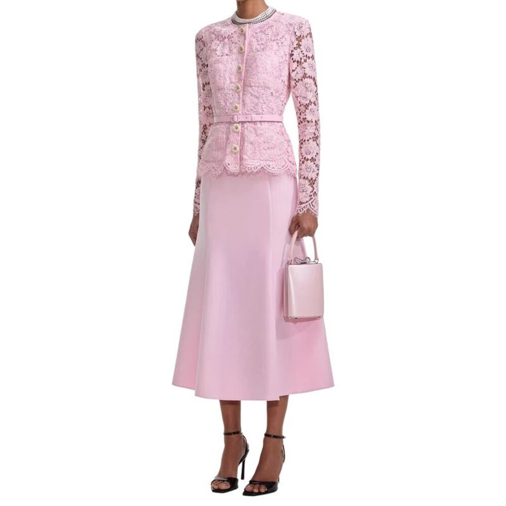 Linda Charm Womens  Embellished Midi Dress